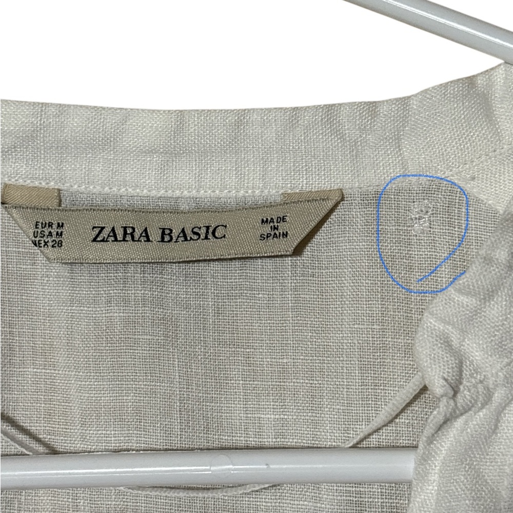 Zara Basic White Button Down Shirt for Women,100%… - image 4